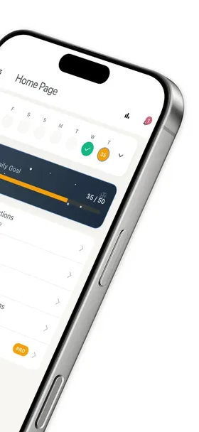 Günlük hedef takibi ve ilerleme çubuğu