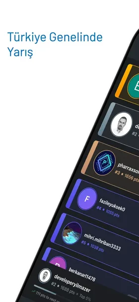 Türkiye genelinde liderlik tablosu